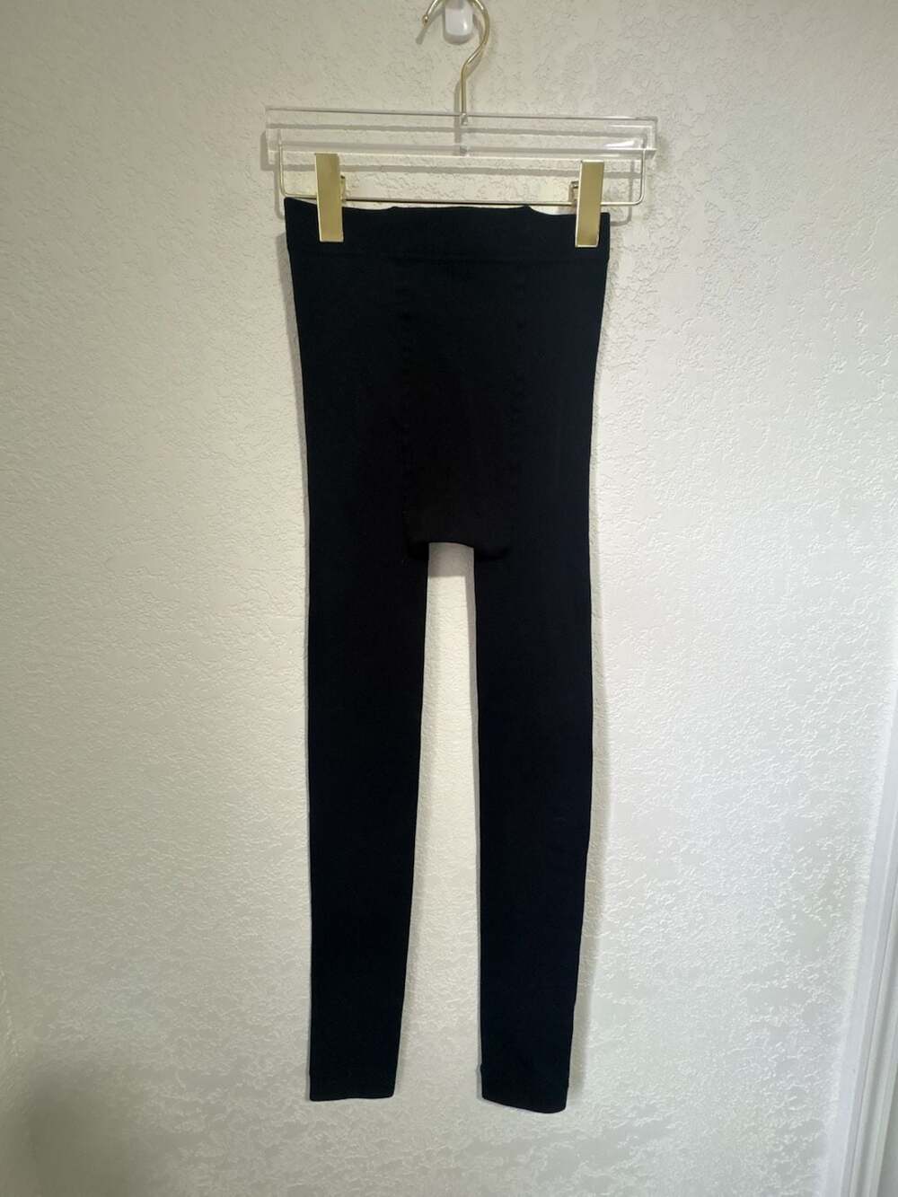 Nicole Miller Leggings Size M/T Black Fleece Lined